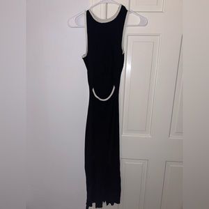 Black Knit midi dress
